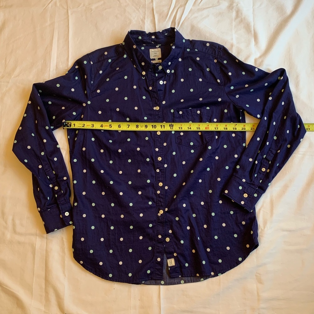 Gap boyfriend polka dot blouse